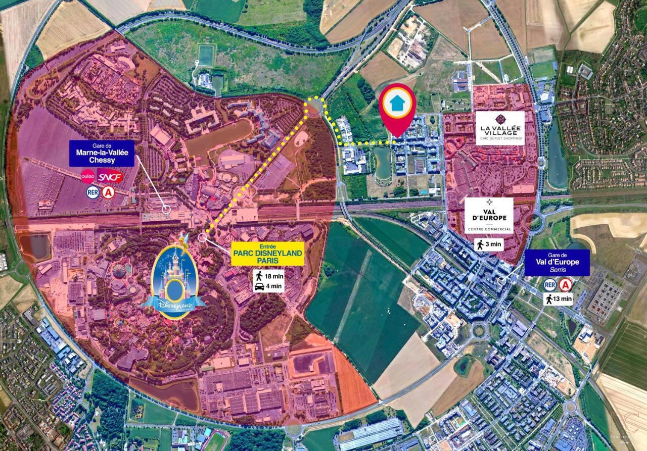 Disneyland-Paris, Studio 2 Pers, Wifi 세리스 외부 사진